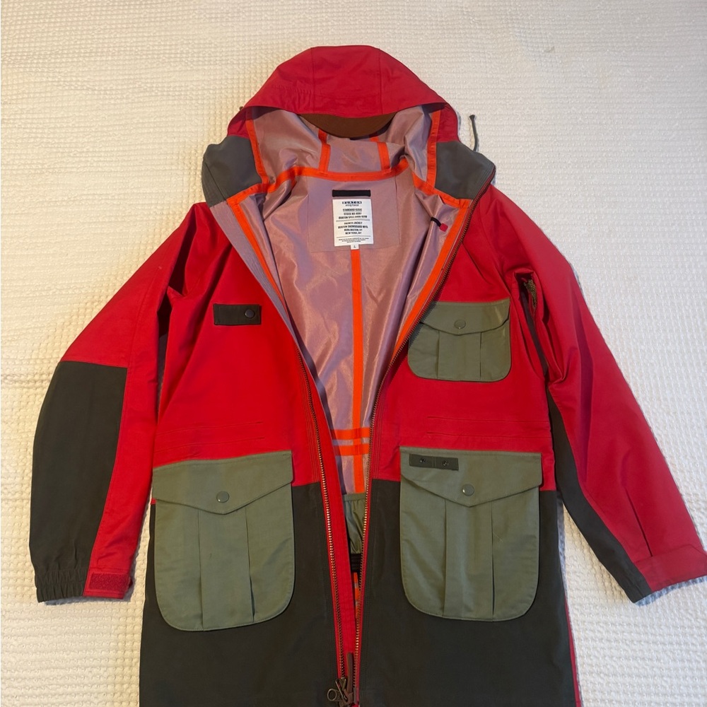 Burton Kids Red and Olive Raincoat